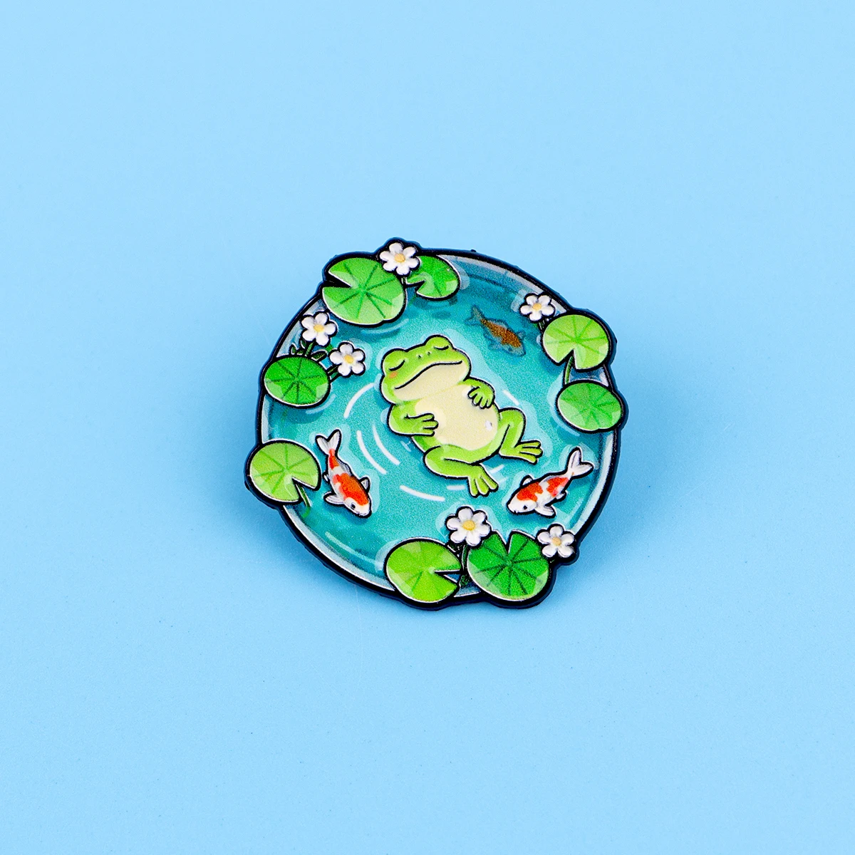 4 Uds. Pin esmaltado bonito Pin de solapa pato Rana Capybara broche conjunto decoración de ropa alfileres de Metal mochila sombrero insignia Accesorios - imagen 4