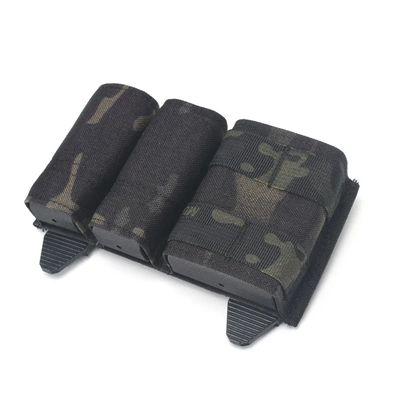 Chaleco táctico de caza Molle Mag bolsa bolsas 5,56 1 + 2 bolsa triple para revistas lateral - imagen 4