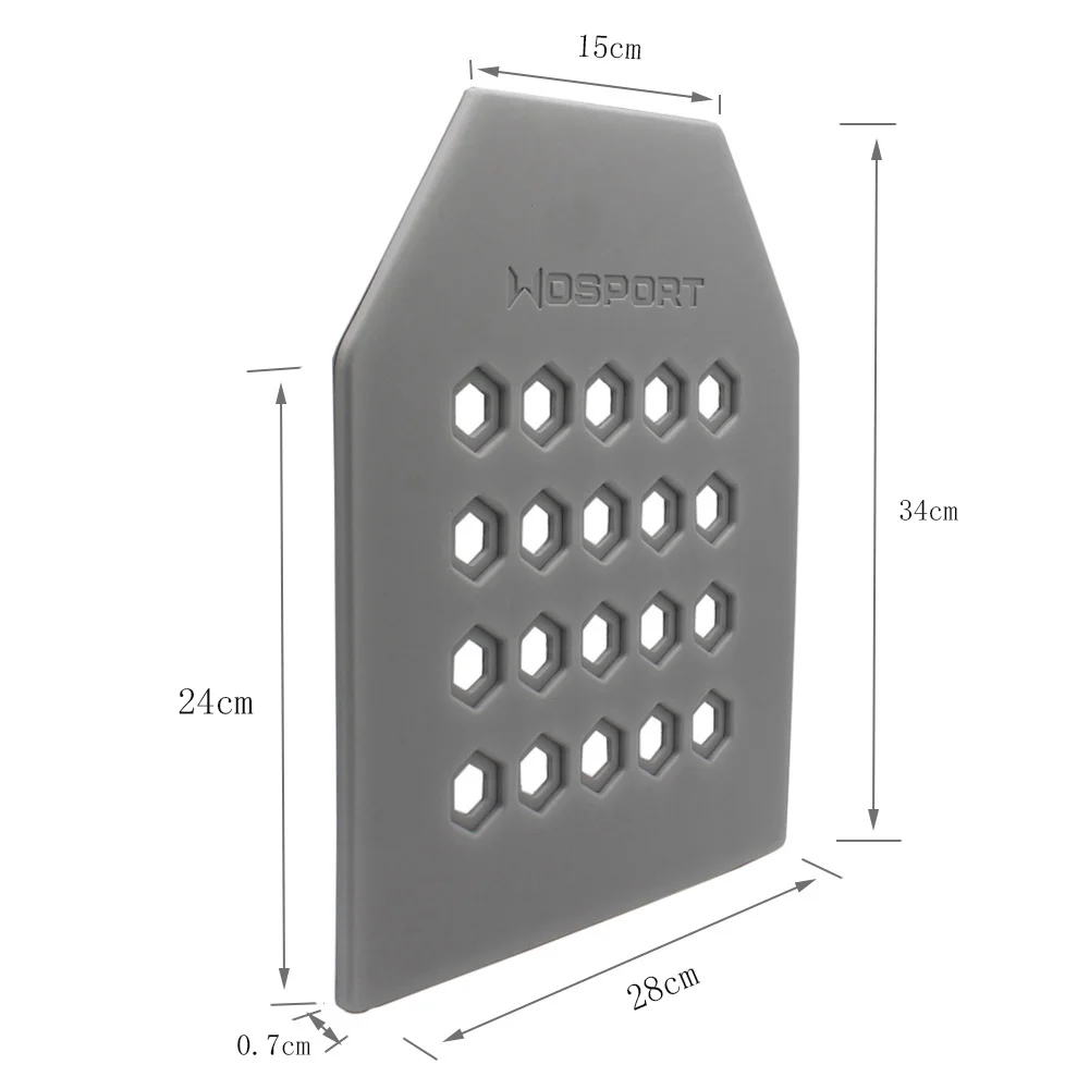 VULPO-placa de chaleco táctico, forro de placa a prueba de balas, protección de placa de inserción, almohadilla de choque resistente para chaleco Airsoft de caza - imagen 2