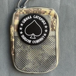 Parche Táctico Bordado UMBRA CATERVAE-SHADOW COMPANY con Gancho y Bucle para Mochila, Ropa, Decoración, Brazalete