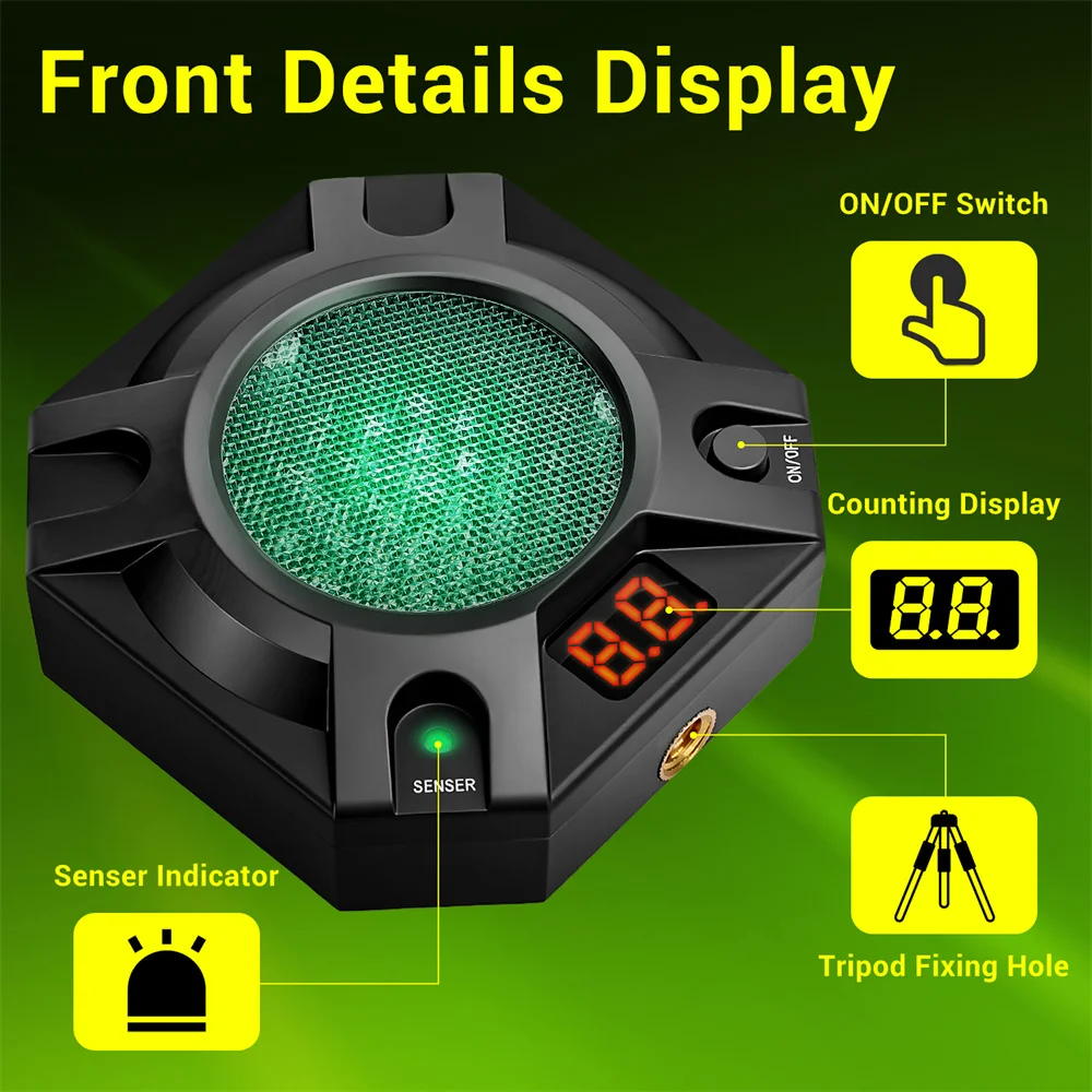 Kit de entrenamiento láser de fuego seco de 9x19mm, bala de entrenamiento láser, puntuación electrónica, objetivo láser combinado, punto rojo, entrenamiento láser, vista de orificio - imagen 4