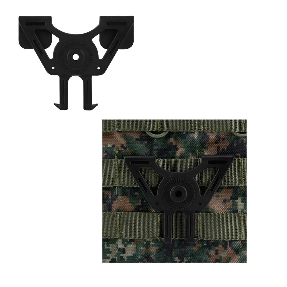 Bolsa de montaje con hebilla ajustable de nailon, chaleco táctico, bolsa de fijación de accesorios MOLLE - imagen 2