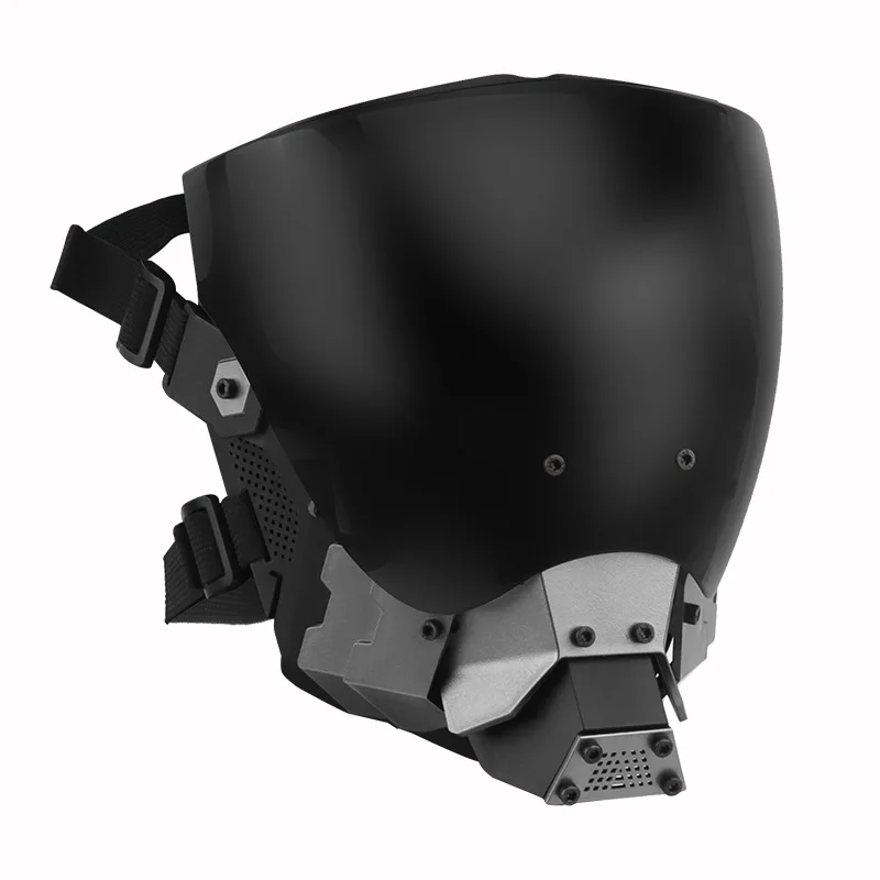 Máscara de cara completa táctica para motocicleta al aire libre, máscara transpirable a prueba de viento, casco de Motocross, máscara de calavera con lentes antirana de silicona - imagen 2
