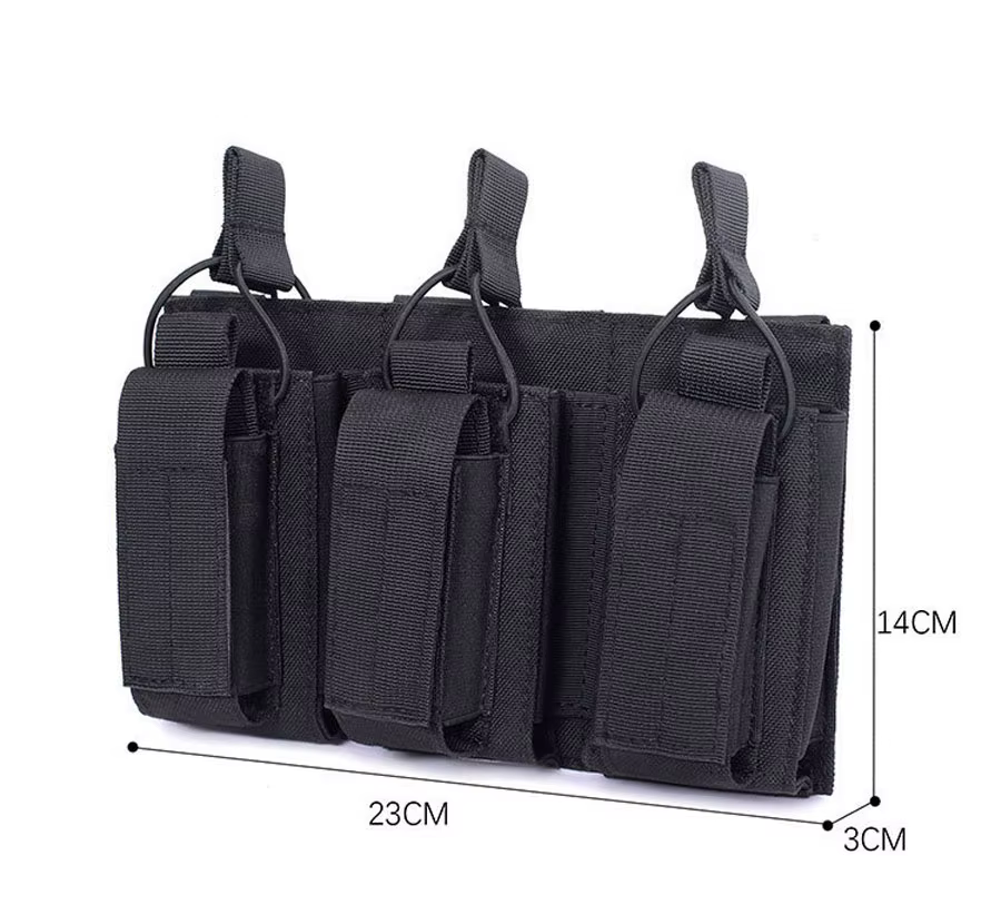 Bolsa triple para revistas y accesorios de airsoft