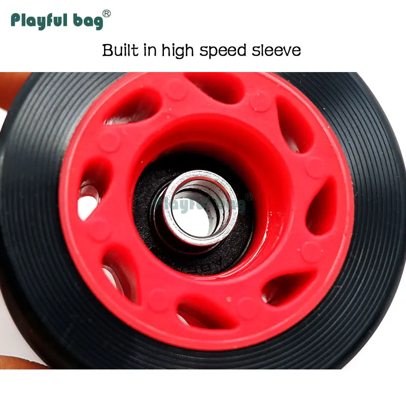 Patines dobles de carreras, ruedas de línea 95A, 58x39MM, piezas de rueda de zapatos de patinaje, rodamientos 608RS AMB151 - imagen 4