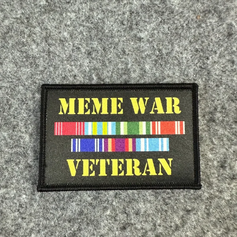 Parche táctico divertido, brazalete militar, mochila, pegatina decorativa, impresión de parches de gancho y bucle para ropa - imagen 4