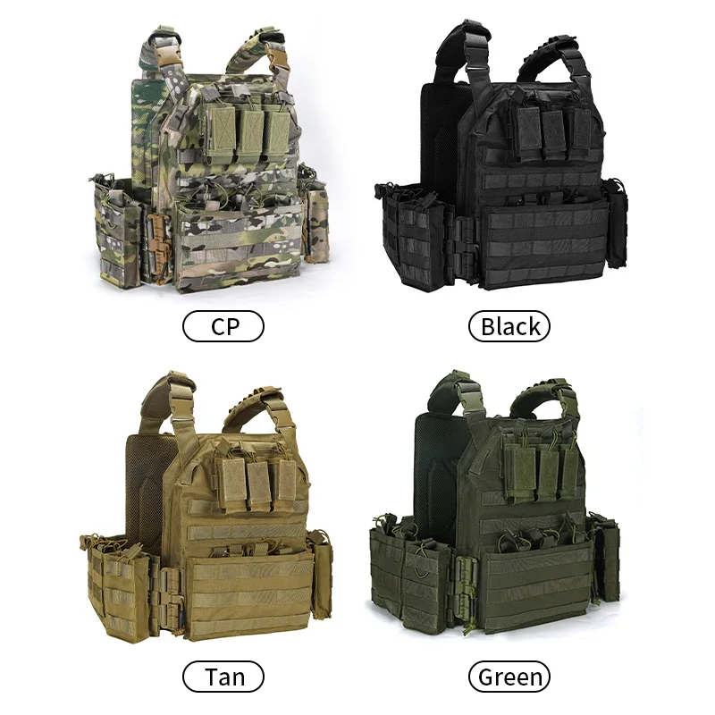 Chaleco táctico de liberación rápida 1000D camuflaje Airsoft Paintball - imagen 4