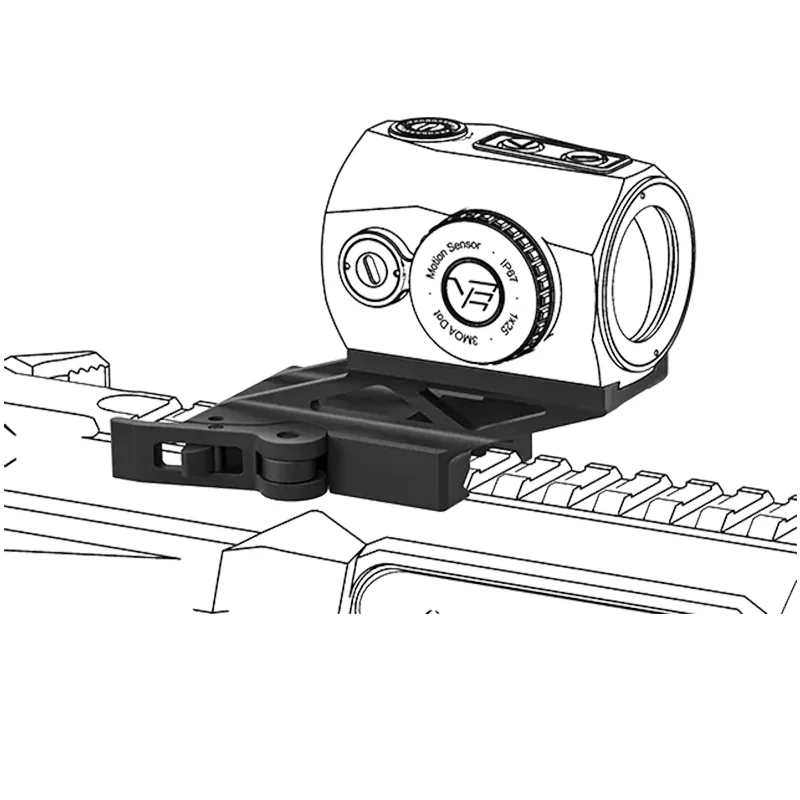 Raspador de óptica vectorial 1X25 Soporte elevador de liberación rápida voladizo para riel Picatinny - imagen 3