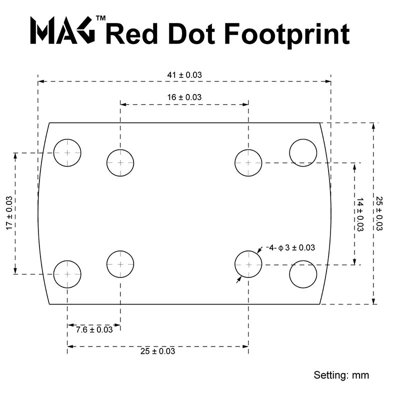 Vector Optics-Montura elevadora Picatinny Rum PARA Scpsm-01, montura Cantilever Mag, huella de 45 grados, punto rojo - imagen 2