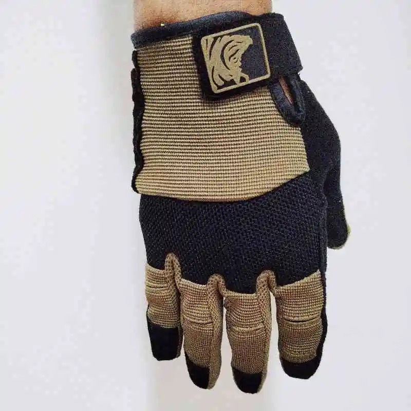 Guantes tácticos de destreza completa, guantes de tiro para acampar, montar, transpirables, ligeros, antideslizantes, para pantalla táctil - imagen 4