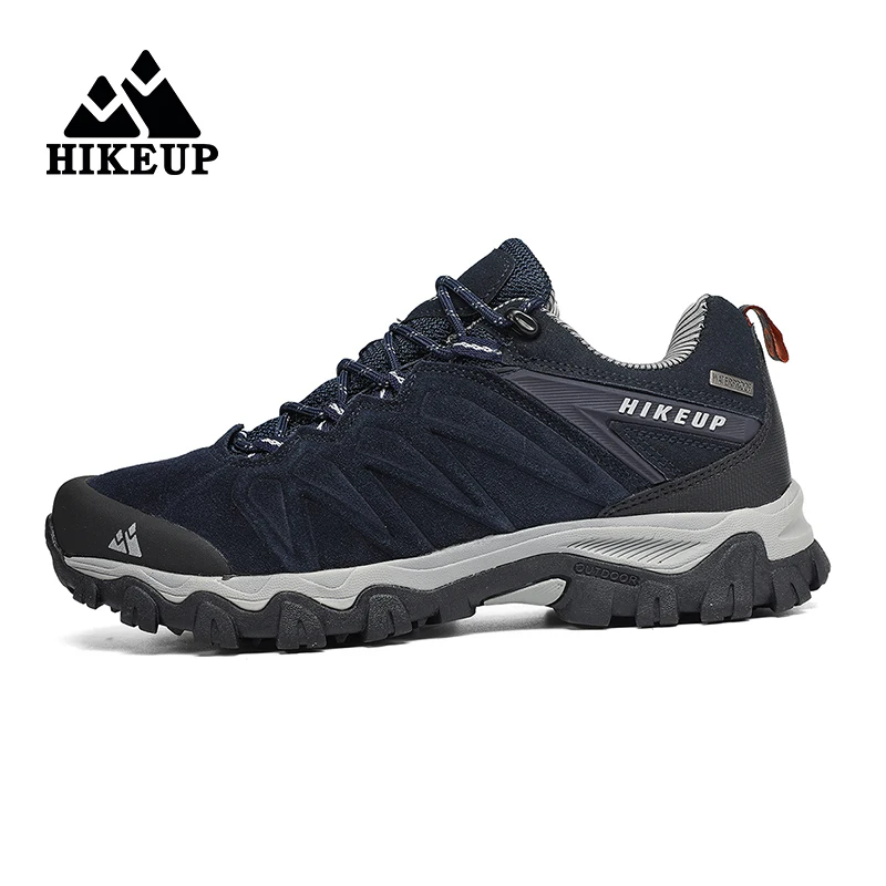HIKEUP-Zapatillas de senderismo antideslizantes para hombre, zapatos transpirables resistentes al desgaste, a prueba de salpicaduras, escalada, Trekking, caza, turismo - imagen 2