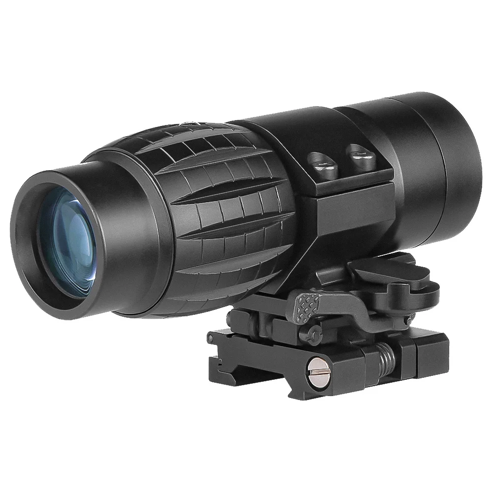 SPINA OPTICS-lupa táctica 3X para Mira de Rifle de punto rojo, accesorios de caza con volteo a montaje lateral - imagen 2