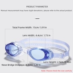 Gafas de natación antiniebla HD silicona – Montura pequeña