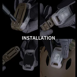 Luz de señal NANO LT-12 con 2 modos de iluminación, sujetador MOLLE para casco y portador de placa, accesorio de caza