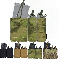 Funda táctica MOLLE para linterna e IFAK con bolsillo de cargadores
