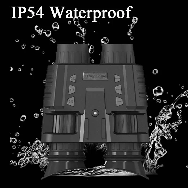 NV8000 3D binoculares de visión nocturna infrarroja telescopio HD 1080P montaje en cabeza cámara de oscuridad para gafas tácticas de caza - imagen 5