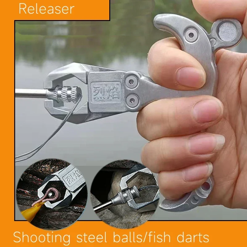 Esparcidor de dardos de pescado, Clip de bola de acero, asistente de dardos, protector de dedo, transmisor, tiro, herramientas de llave de pesca - imagen 5