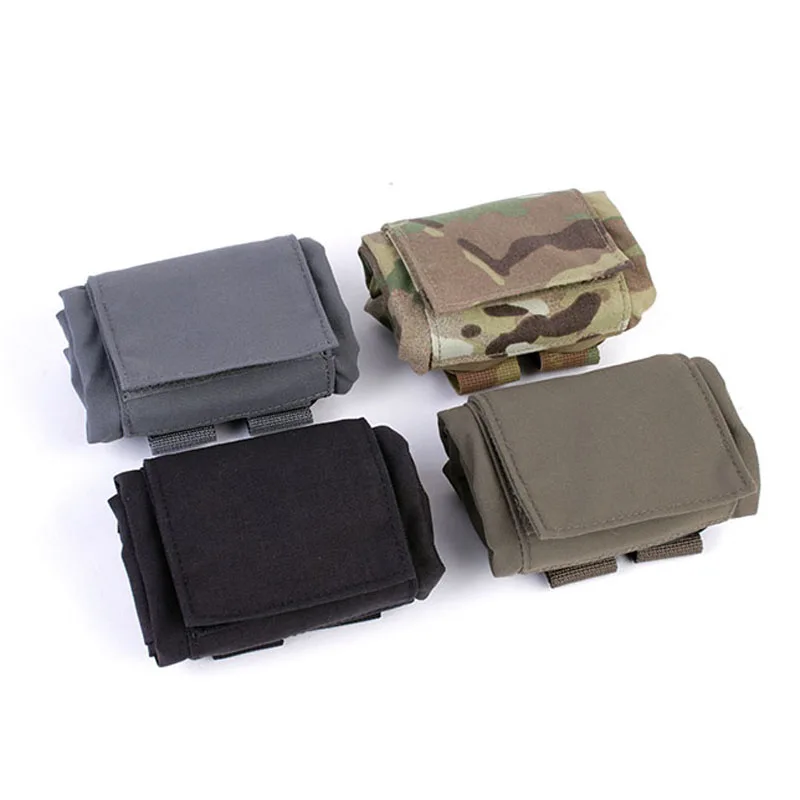 Mini bolsa de reciclaje plegable táctica para caza, bolsas para artículos diversos, chaleco, bolsa para artículos diversos de cintura MOLLE - imagen 2