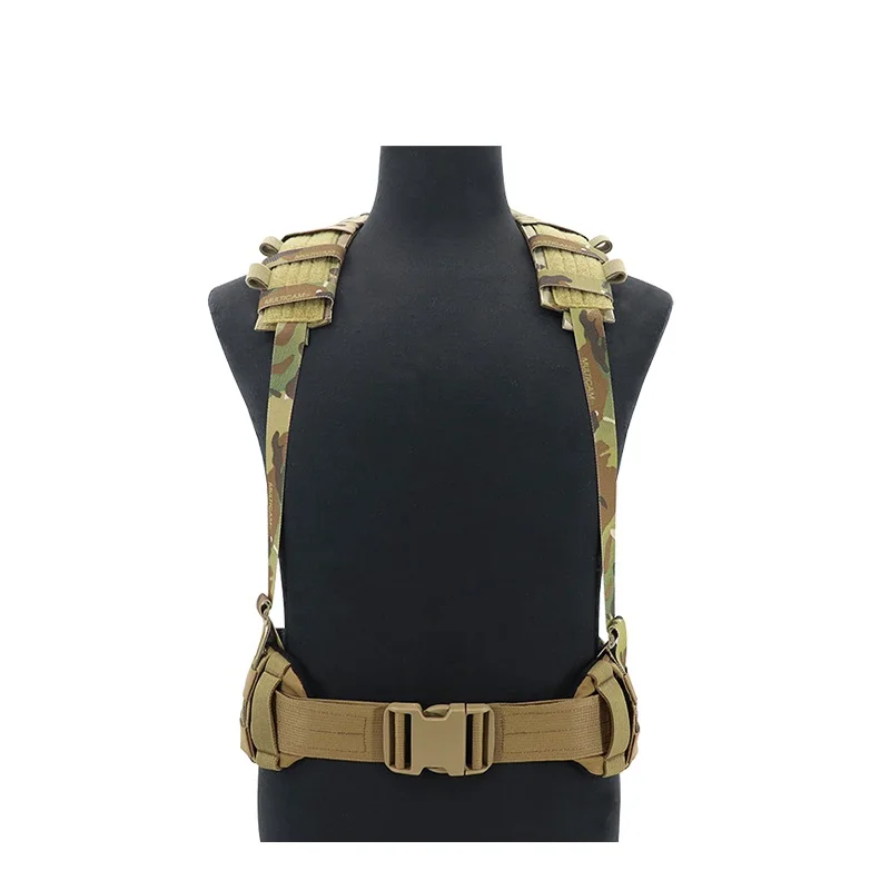 Correa de hombro táctica, yugo acolchado, eslinga triangular multifunción para cintura/ganchos para el pecho/chaleco - imagen 3