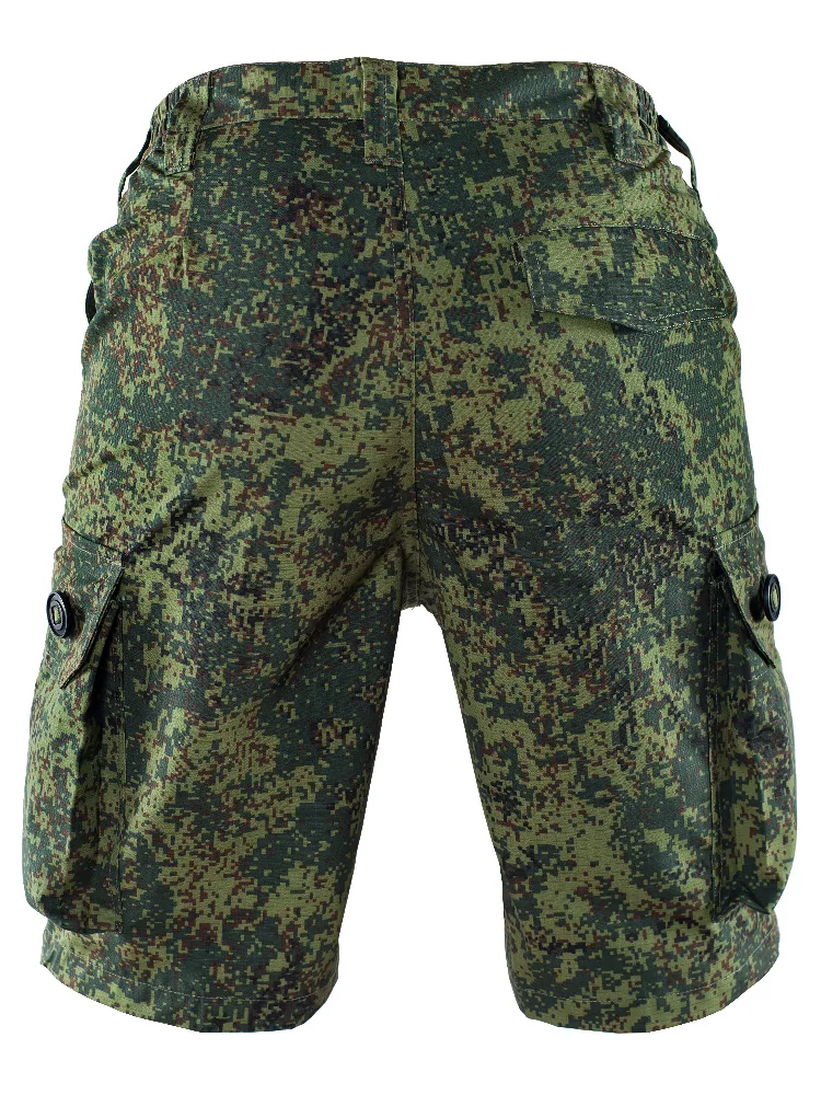 Pantalones cortos tácticos de camuflaje para hombre, pantalón informal de carga al aire libre, pantalones de medio cuarto, fanáticos del ejército, pequeño verde EMR, Verano - imagen 4
