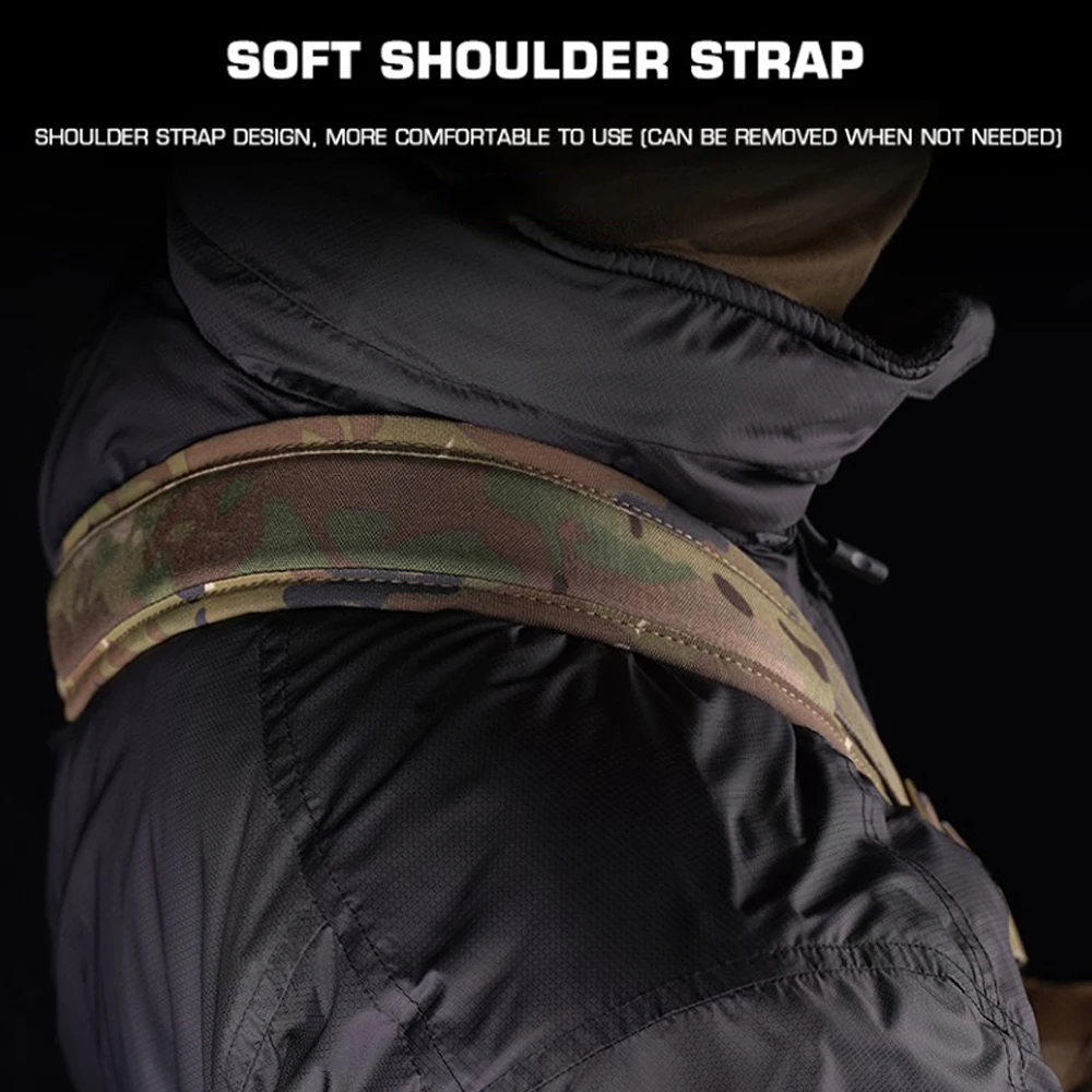 Eslinga táctica de un solo punto con anillo de tracción fijo rápido, correa de hombro, Rifle de caza Militar, cuerda de Airsoft ajustable - imagen 5