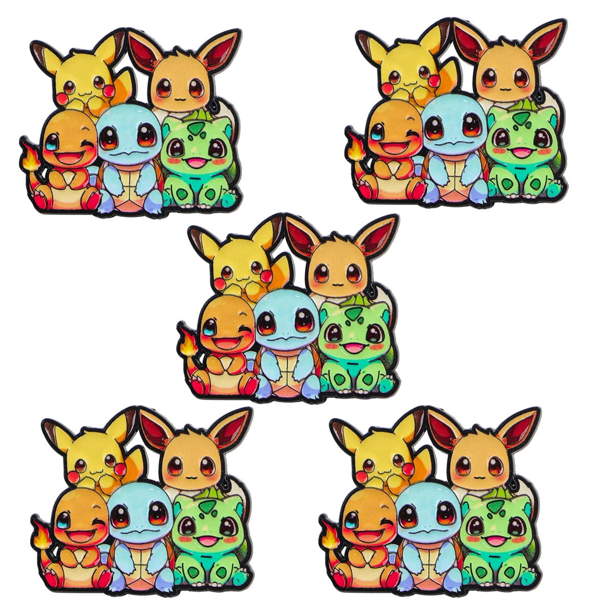 Pin esmaltado Monter para solapa, conjunto de broche de tortuga de dibujos animados, decoración de ropa, alfileres de Metal, mochila, sombrero, insignia, accesorios, 5 uds. - imagen 5