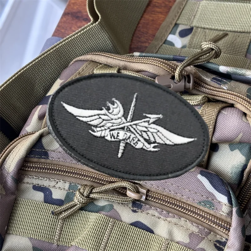 Parche bordado táctico para ropa, insignia de moral, gancho, parches militares, pegatinas para mochila, brazalete