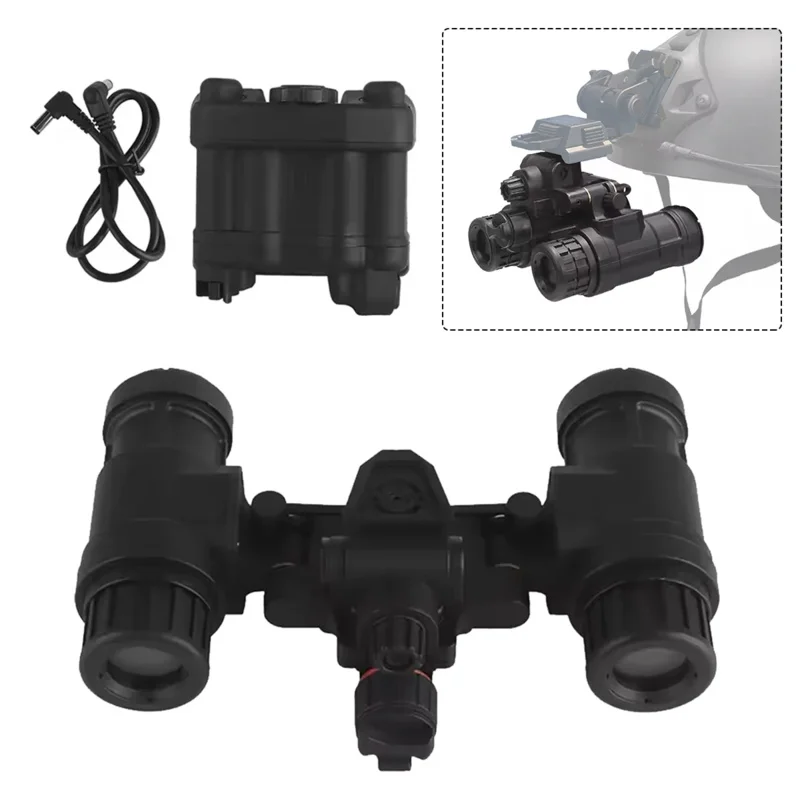 Gafas de visión nocturna tácticas de nailon AN/PVS31, binoculares de doble tubo NVG, accesorios simulados, modelo sin función con soporte para casco L4G24 - imagen 5