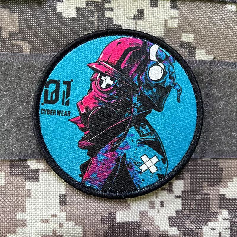 Parche táctico protector bioquímico con velcro – Moral Punk - imagen 3