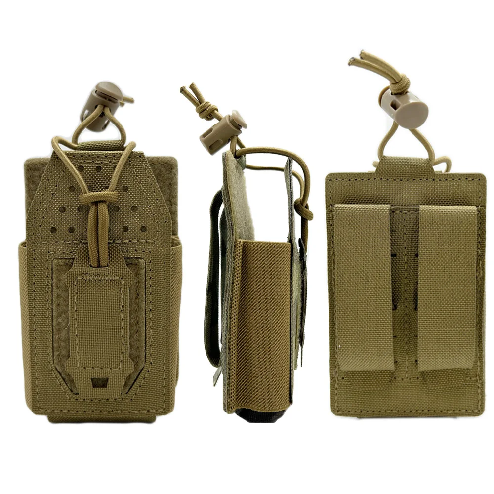 Bolsa táctica para Radio Molle walkie-talkie, bolsa para Radio de nailon, herramienta de revista 5,56, bolsa para interfono, bolsa para accesorios de caza - imagen 2