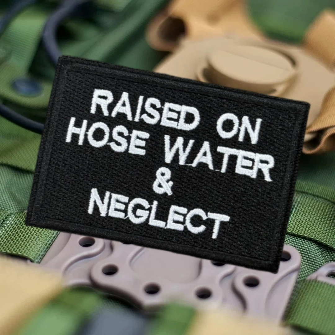 Parches de gancho y bucle de moral bordados levantados en neglect para ropa, insignia militar táctica, pegatina para mochila de EE. UU. - imagen 2