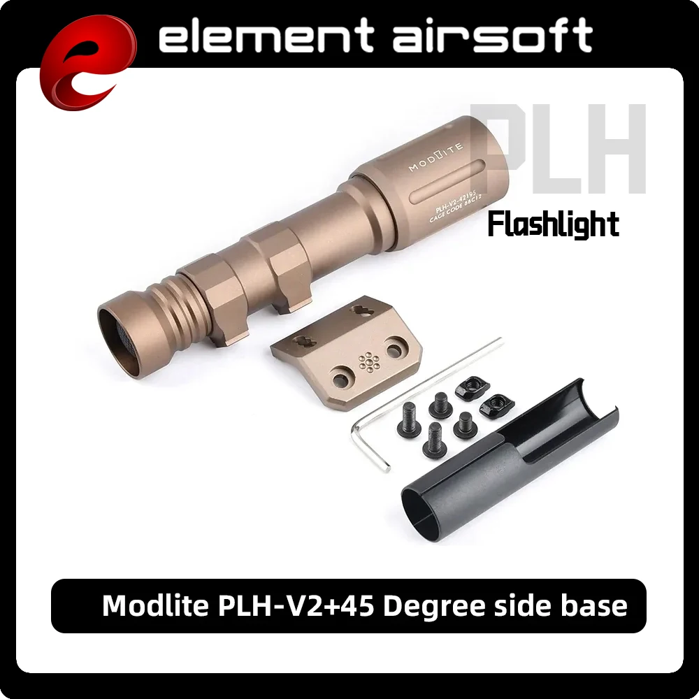 PLH-V2 Linterna táctica LED metálica compatible Picatinny para caza - imagen 2