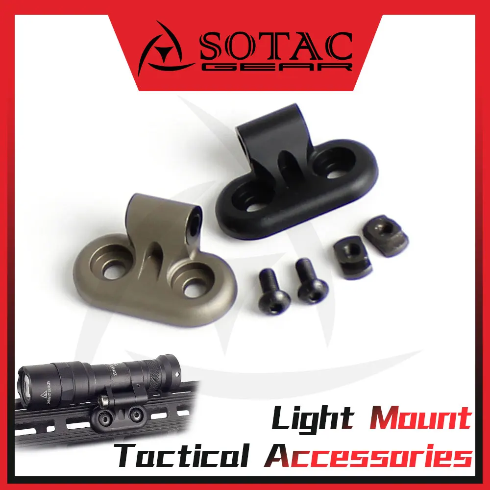 SOTAC GEAR linterna Mlok montaje para M600DF M640DF M640V DF M340C M340V M340DFT soporte de luz de arma táctica