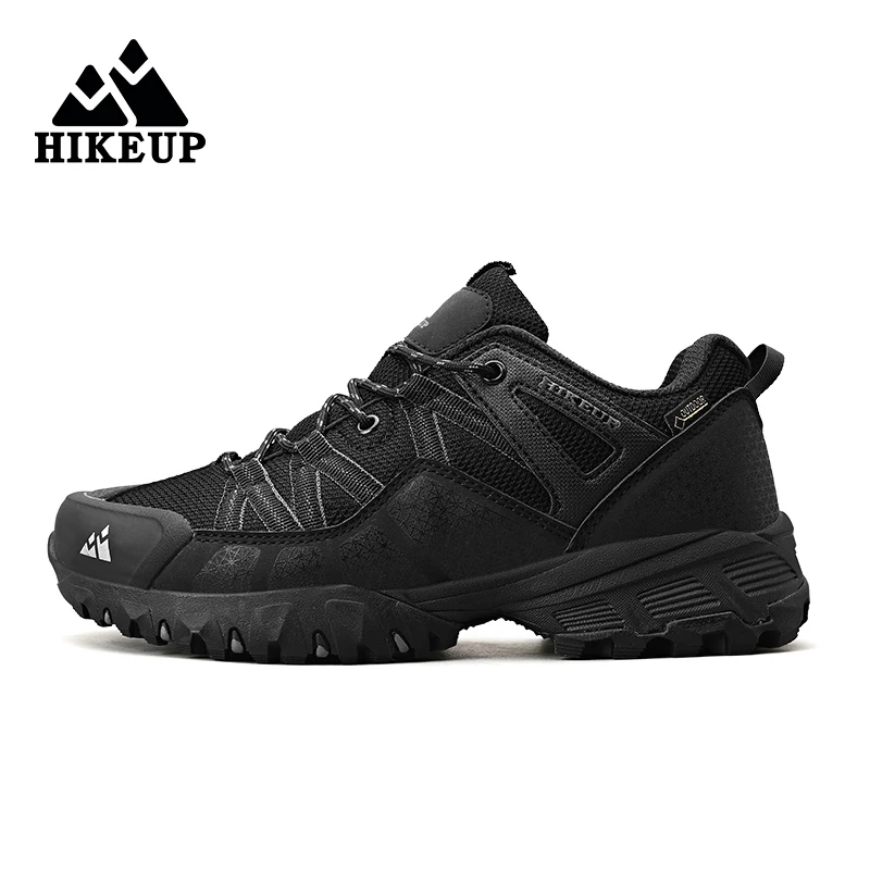 HIKEUP, zapatos de senderismo para hombre, zapatos de escalada de tela de malla, zapatillas de Trekking al aire libre para hombre, suela de goma, salida de fábrica - imagen 3