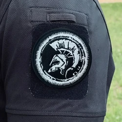 Parche táctico de moral de Caballero guardián, parches bordados divertidos con gancho y bucle, insignia militar, pegatina para mochila, brazalete, aplique para casco