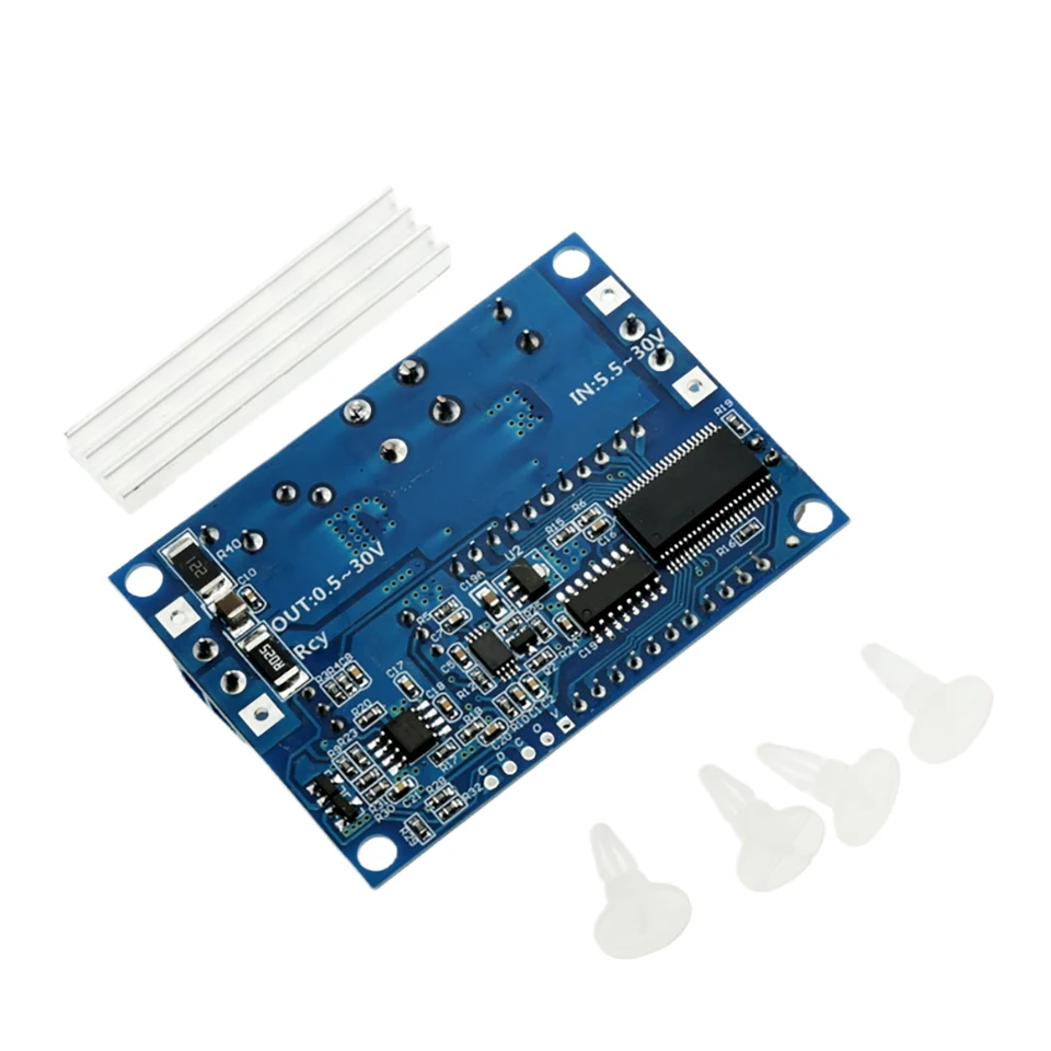 Módulo convertidor Buck Boost DC-DC 5,5-30V a 0,5-30V 4A 35W regulador de voltaje reductor ajustable voltímetro Digital LCD - imagen 2