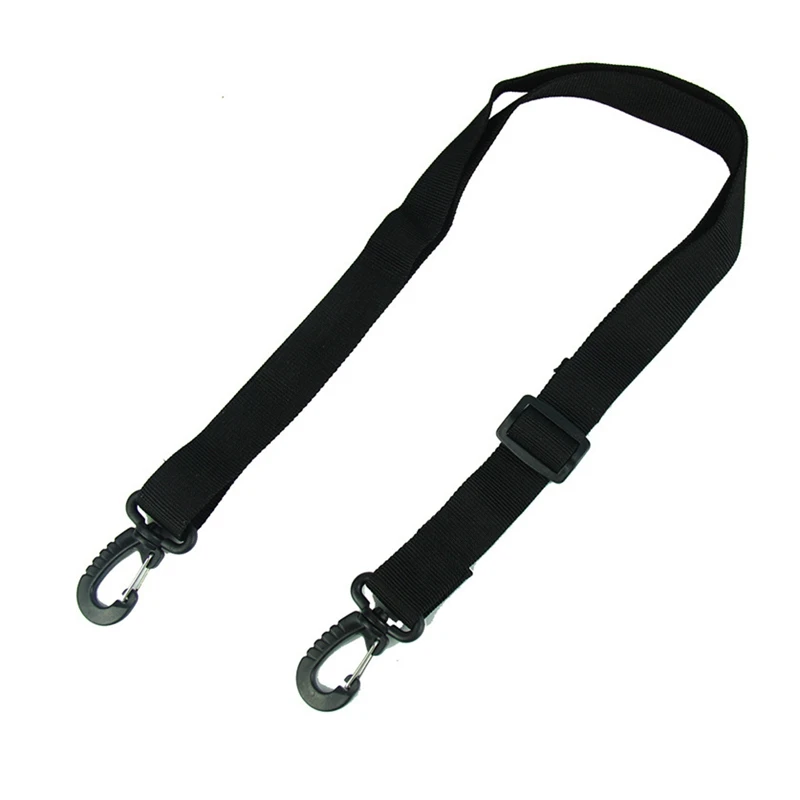 Black shoulder strap