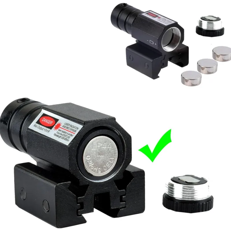 Calibrador láser de caza al aire libre ajustable con mira láser de punto rojo táctico - imagen 5