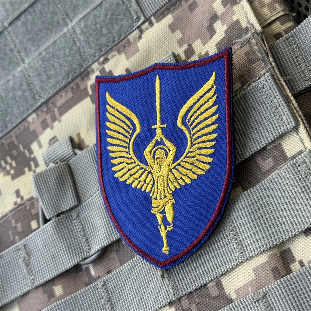Parches bordados con insignia de moral divertida del atleta del Arcángel para ropa, brazalete militar táctico, pegatinas para mochila con gancho y bucle - imagen 4
