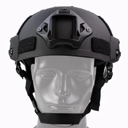 Casco MICH2001 táctico con riel lateral para visión nocturna