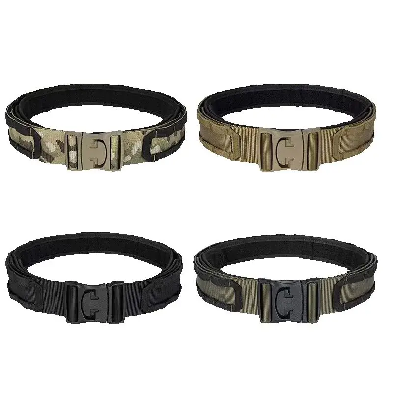 Funda de cintura táctica para exteriores, conjunto de cinturón interior y exterior de 2 pulgadas, corte láser de camuflaje - imagen 4