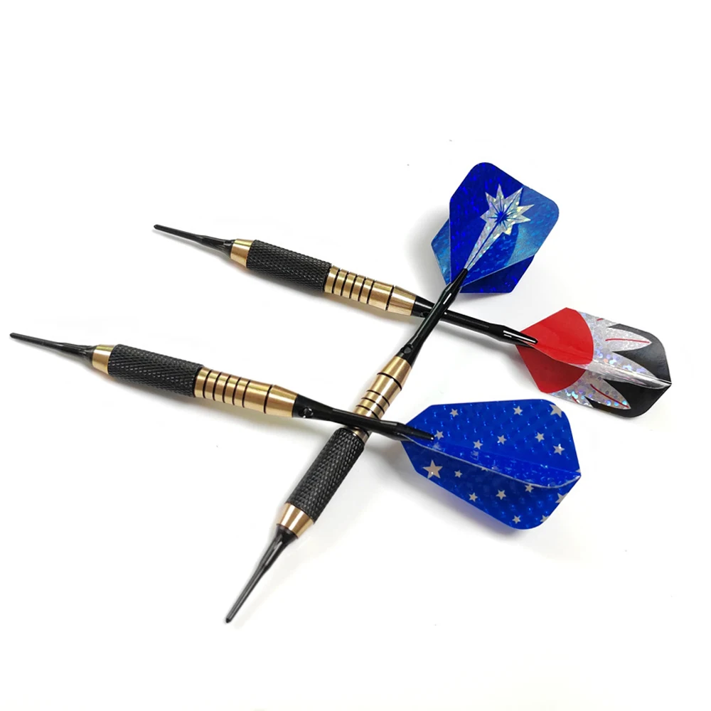 Juego de dardos duros suaves de latón portátil, agujas de conversión de peso ajustables, eje de nailon, herramienta de vuelos de dardos para mascotas, juego de interior, 18g - imagen 4