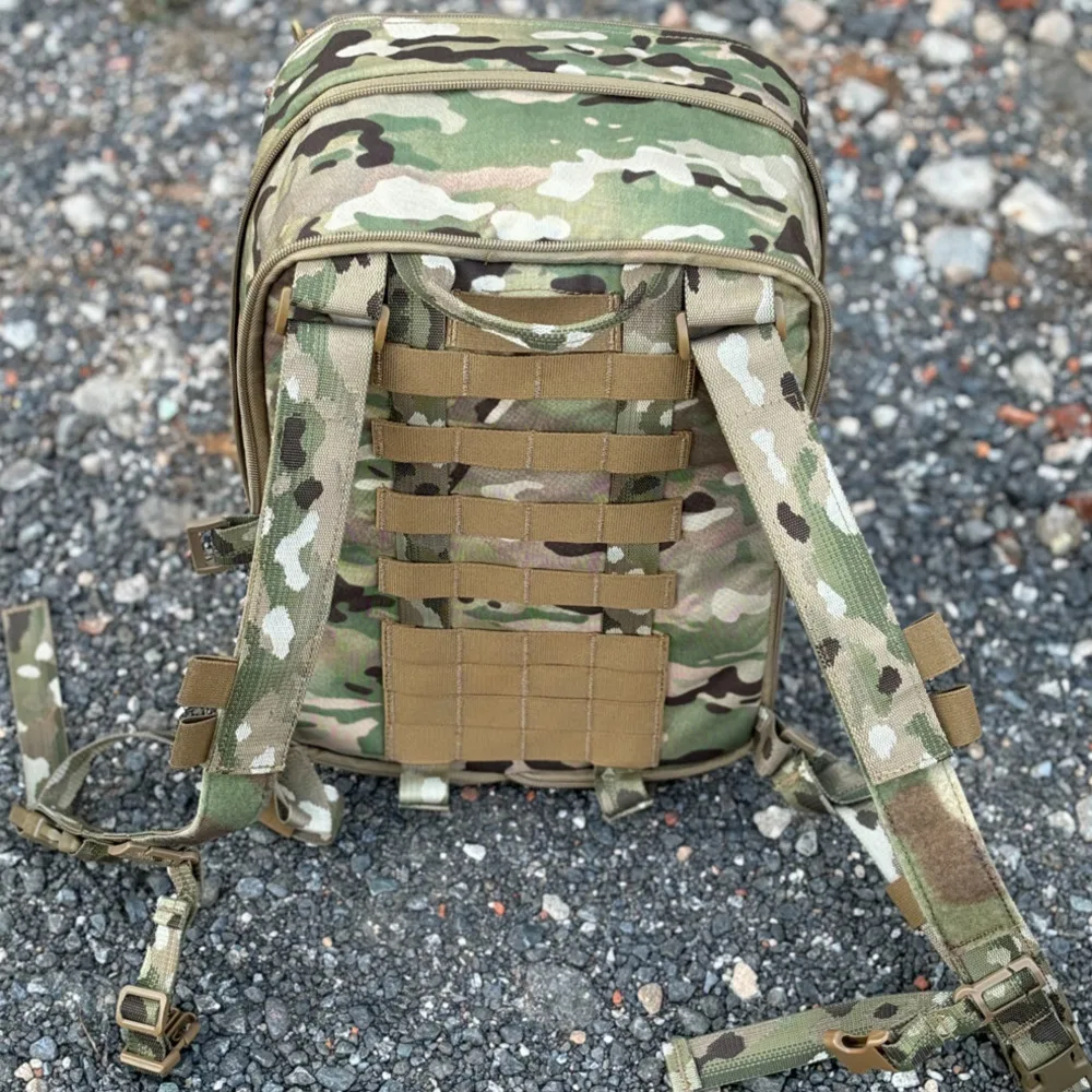 Mochila táctica 3D Flatpack, mochila de hidratación, bolsa Molle, engranaje Airsoft, bolso militar multiusos de viaje, bolso de Camping - imagen 5