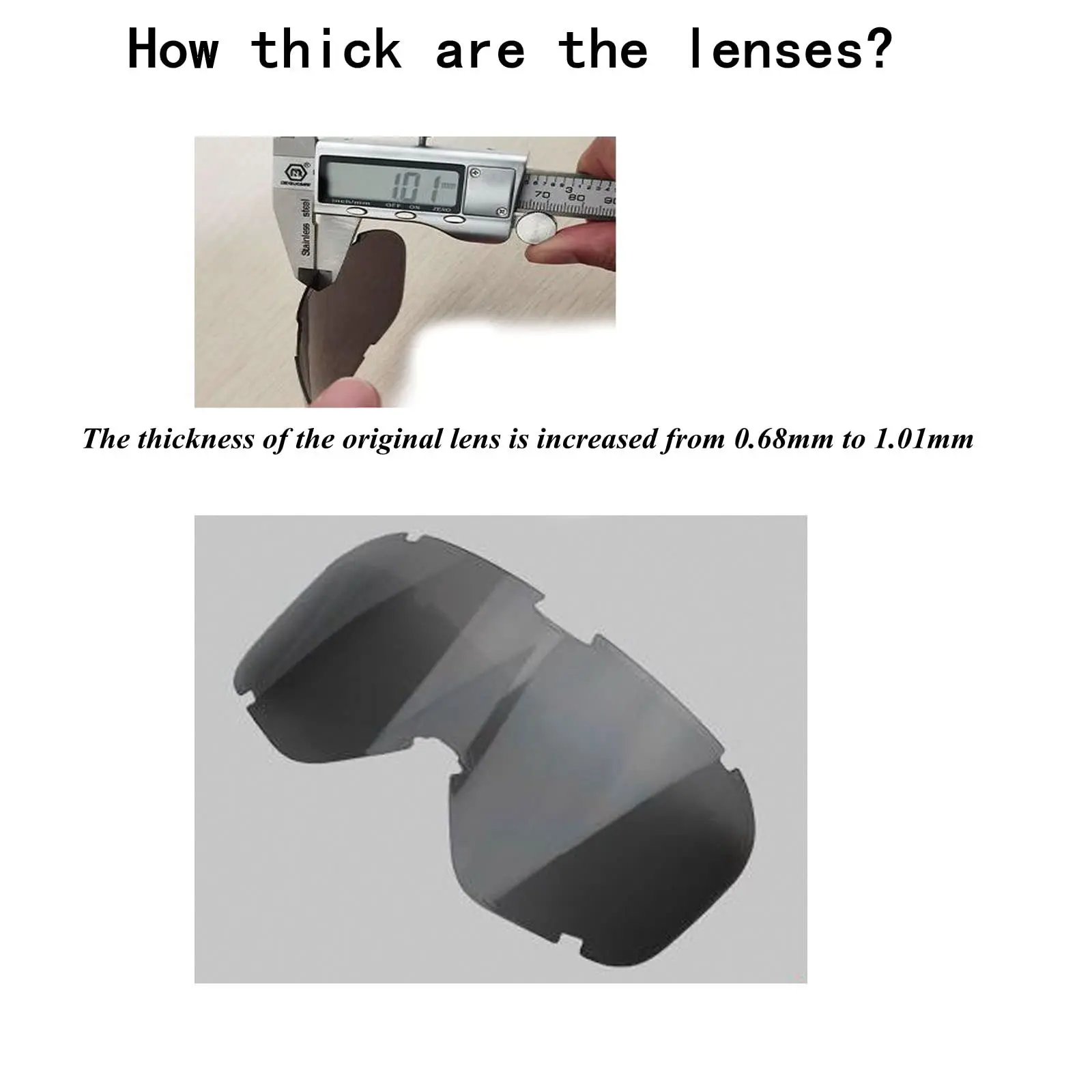 Máscara airsoft táctica de cara completa con gafas antivaho desmontables - imagen 5