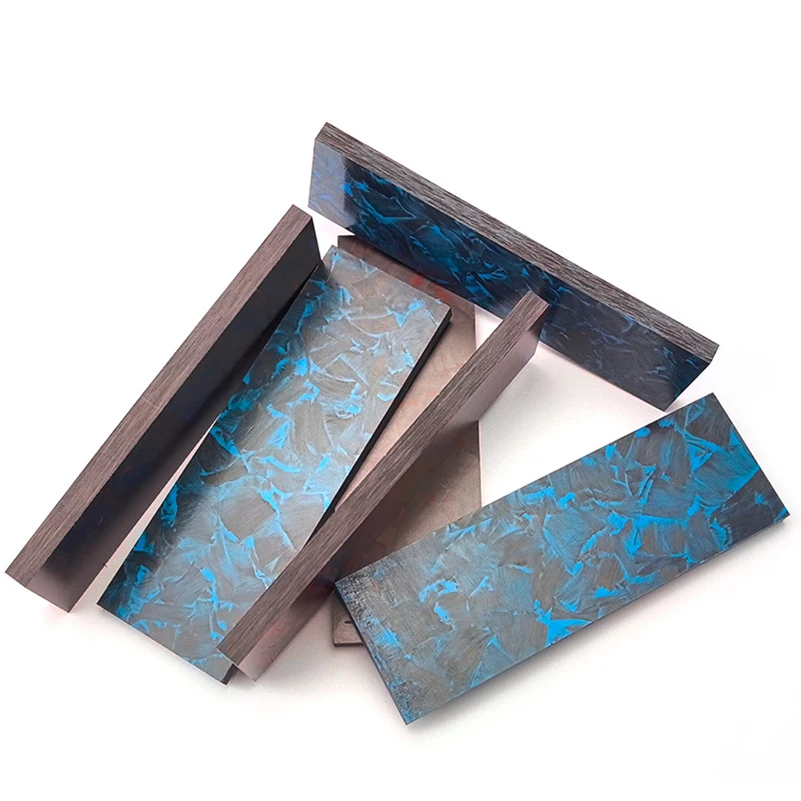 Tablero de textura negra de mármol de Material de fibra de carbono para herramientas de cuchillo, Escala de mango, parche para hacer bricolaje, 2 colores, 120x40x6mm, 160x50x6mm, nuevo - imagen 2
