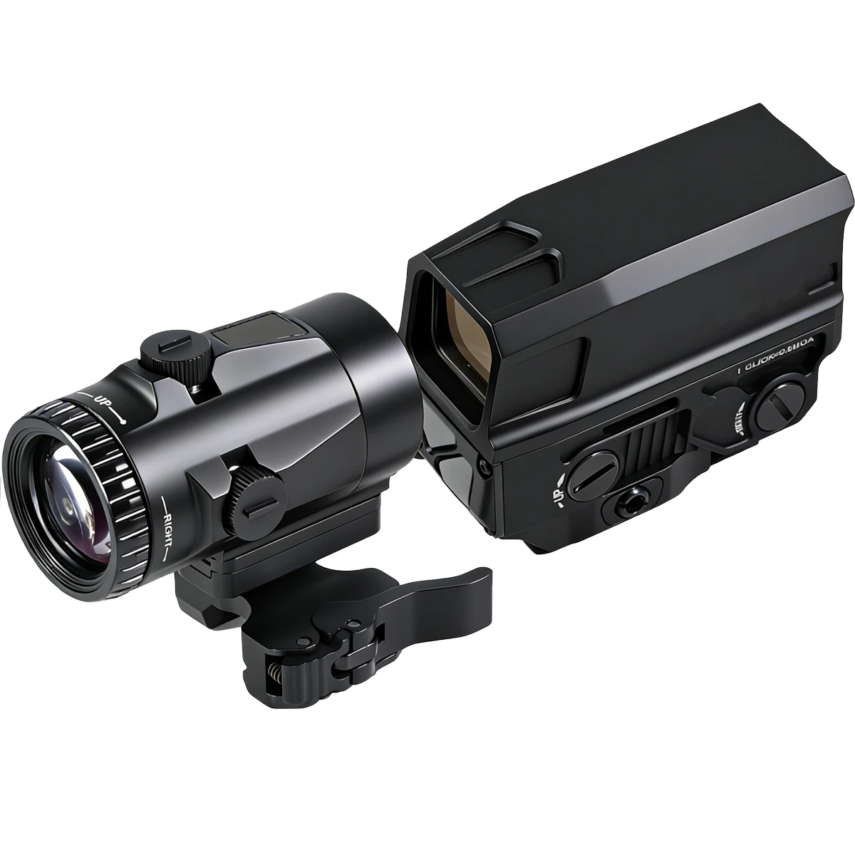 GEN II con lupa V3XM, Rifle de caza holográfico, óptica, punto rojo, mira a prueba de golpes, riel de 20mm con marcas originales - imagen 4