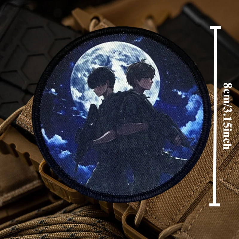 Interstellar Agent Boy Morale Tactical Patch Printed Hook&Loop Emblem Military Badge Combat Armband Backpack Stickers - imagen 3