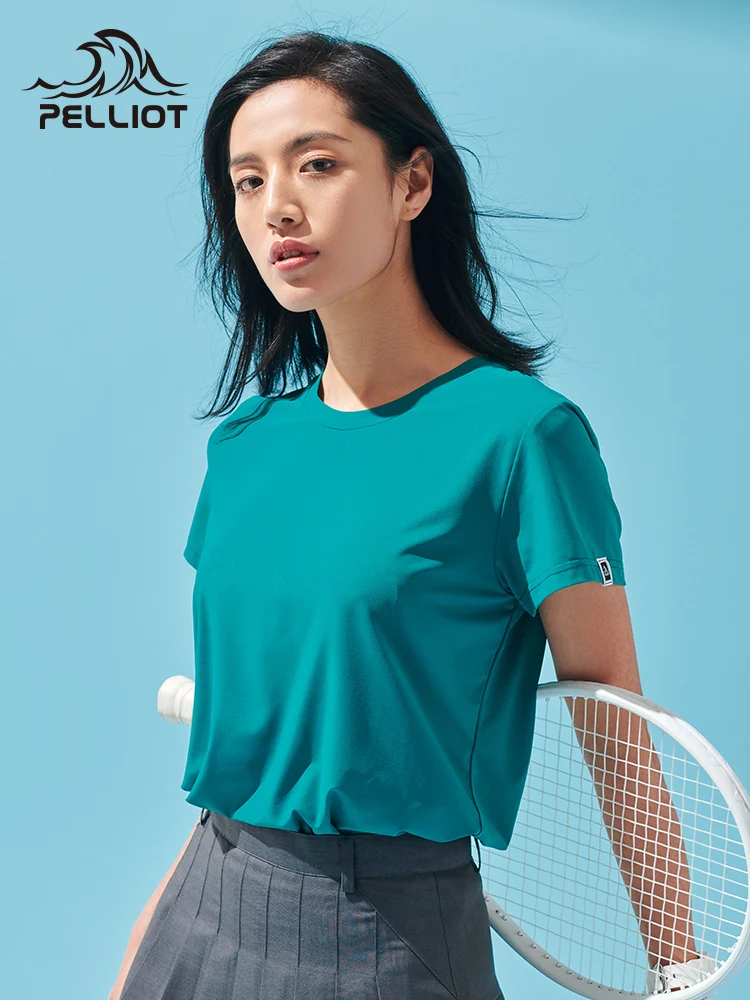 Camiseta de tenis Pelliot, Camiseta deportiva para hombre, camiseta para correr de secado rápido, camisetas para mujer, camisetas deportivas, camiseta de manga corta de gran tamaño, ropa - imagen 5