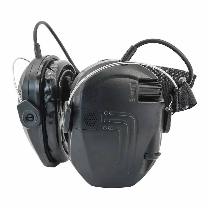 Orejeras electrónicas de tiro, protección auditiva, defensa del oído, reducción de ruido, auriculares tácticos para Airsoft, tiro, caza, cabeza - imagen 4