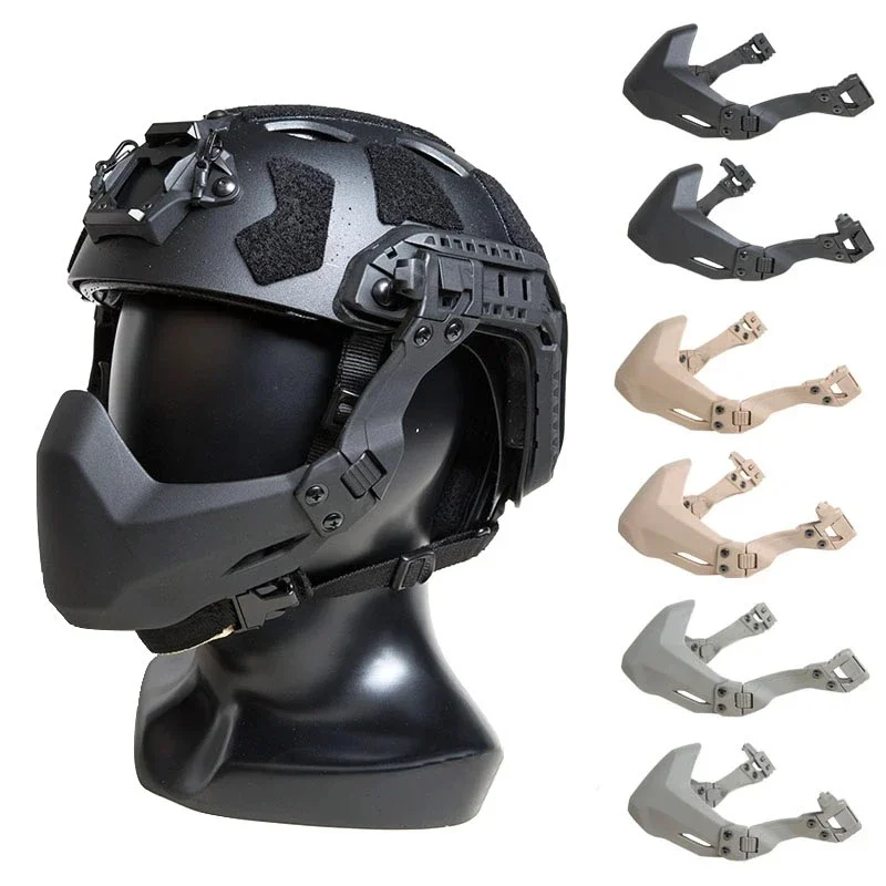 Casco táctico plegable medio TB-FMA con protector y sello máscara - imagen 5